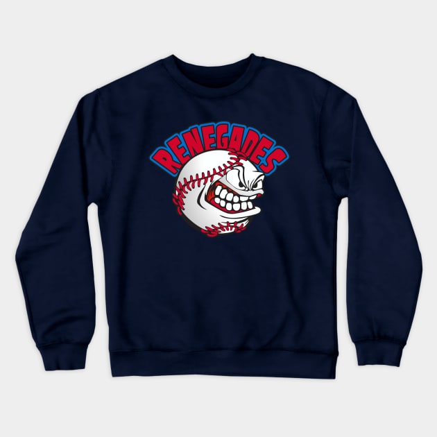 Renegades Baseball Logo Crewneck Sweatshirt by DavesTees